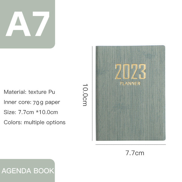 A7 Ultralight Portable English Calendar