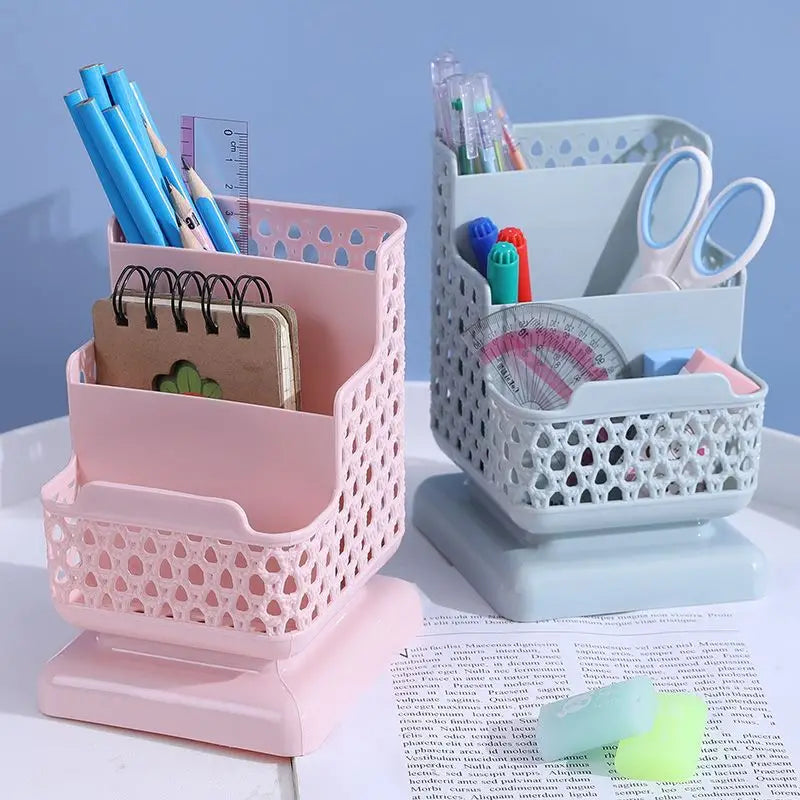 Creative Three-Layer Plastic Desk Storage Box Holder
