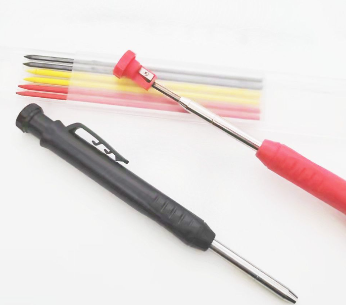 Deep Hole Carpenter Pencil with Adjustable 2.8mm Lead