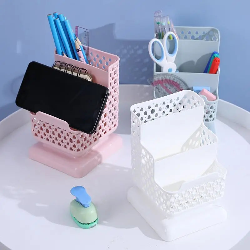 Creative Three-Layer Plastic Desk Storage Box Holder