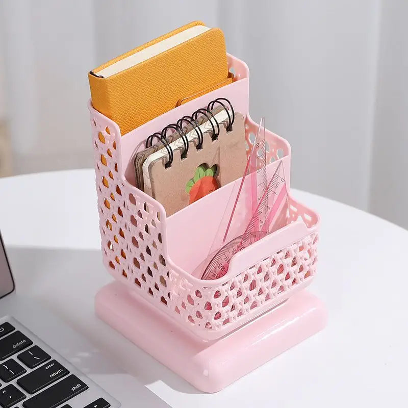 Creative Three-Layer Plastic Desk Storage Box Holder
