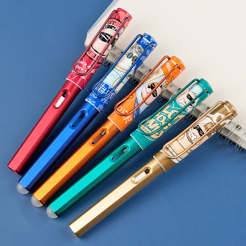 Colorful Cartoon Erasable Pens for Students' Practice