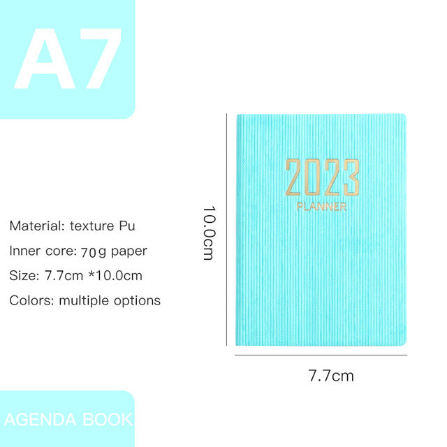 A7 Ultralight Portable English Calendar